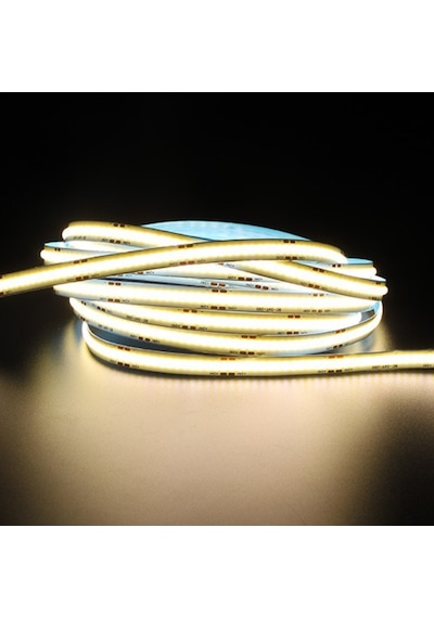 12v 8mm 320 Ledli Esnek Cob Şerit Led Gün Işığı Ip20 5 Metre