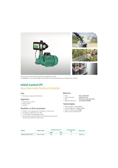 Wilo Control Pv 50 M Fluid Kont. Hidrofor 6 Kat-6 Daire
