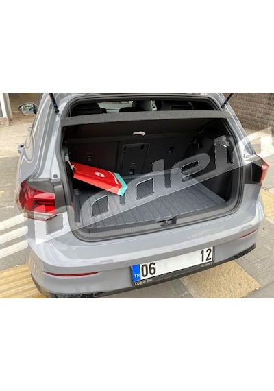 Volkswagen Golf 8 R Lıne Uyumlu Bagaj Havuzu Kokusuz Kaucuk 3D