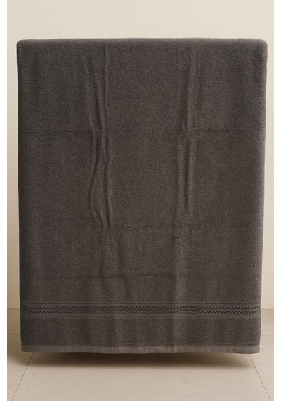 Banyo Havlusu %100 Pamuk 100 X 150 Cm Koyu Gri
