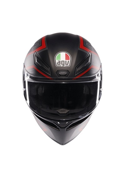 Agv K1 S Sling Matt Black Red Kapalı Kask Kırmızı