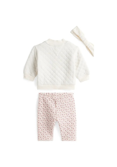 Tommy Hilfiger Bomber And Pant Set Giftbox Krem Kız Çocuktakım