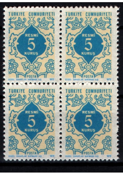 1972 Resmi Pul 5 Kuruş Tp0766 İsfila R139  Teşhir Ürün