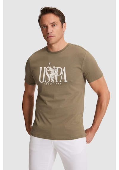 U.s. Polo Assn. Erkek Haki Tişört 50322472-vr027