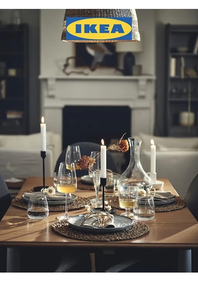 Ikea İsveç Mumlukları, Fulltalig Fulltalig Ikea 319075757 Siyah