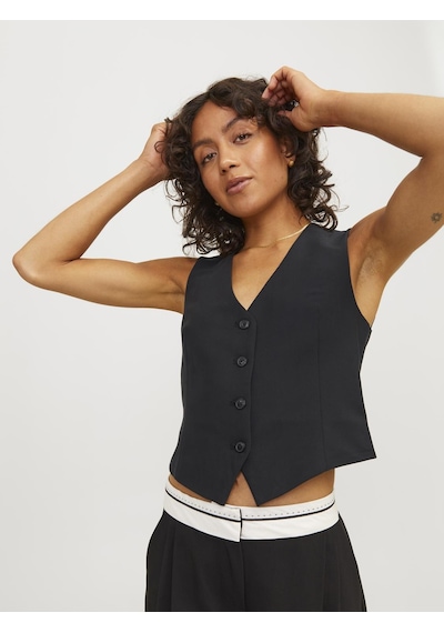Jack & Jones Kadın Dügmeli Yelek - Ellis - 12260411 Black