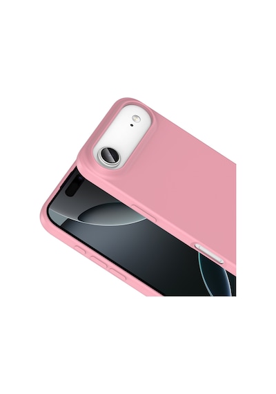 Adige Apple Uyumlu iPhone 17 Air Kılıf Mara Lansman Soft Silikon İçi Kadife Pembe
