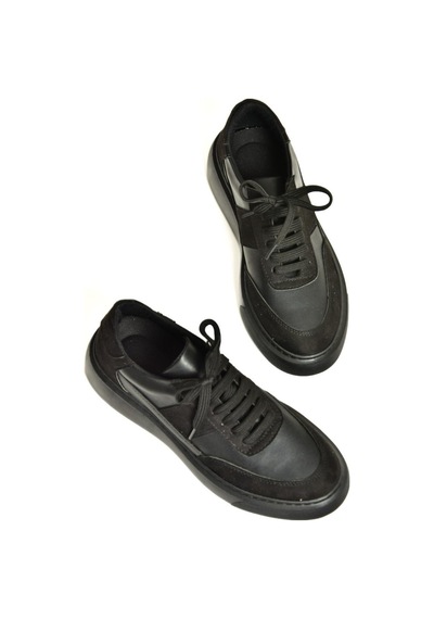 Fox Shoes P274048809 Siyah Kadın Spor Ayakkabı Sneakers Siyah-suni Deri Siyah