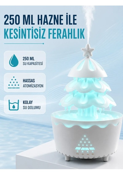 Ers Şans Ağacı Led Işıklı Ultrasonik Buhar Makinesi Esansiyel Yağ Aroma Yayıcı