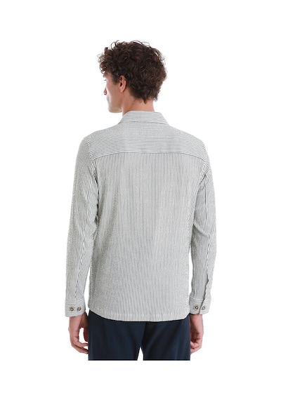 Hatemoğlu Yeşil Klasik Fit Çizgili Uzun Kollu Overshirt Gömlek Ceket 24d190000048 Ysc Yeşil Hatemoğlu Yeşil Klasik Fit Çizgili Uzun Kollu Overshirt Gömlek Ceket 24d190000048 Ysc Yeşil