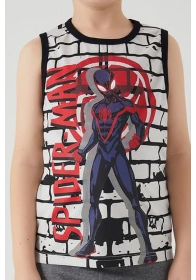 Yasin Tekstil Spıder-man Erkek Çocuk Bermuda Takım Gri