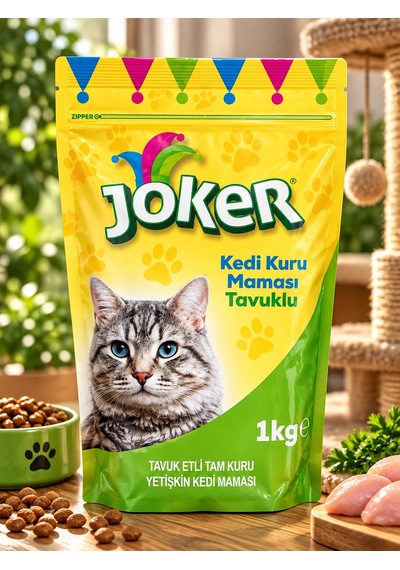 Joker Kedi Kurumaması Tavuklu