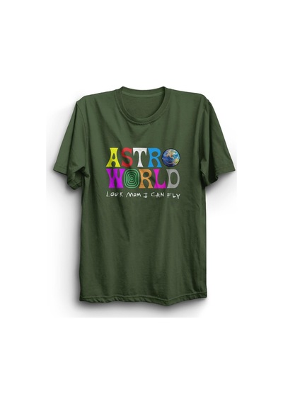 Travis Scott Astroworld Baskılı Tshirt 001