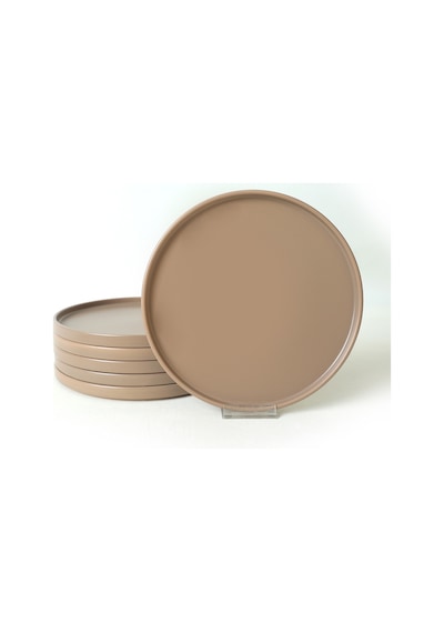 Mat Toprak Taupe Stackable Servis Tabağı 27 Cm 6 Adet 977