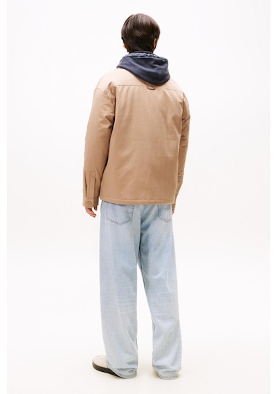 Tommy Hilfiger Tjm Padded Tech Cord Erkek Bej Overshirt-11281 Bej