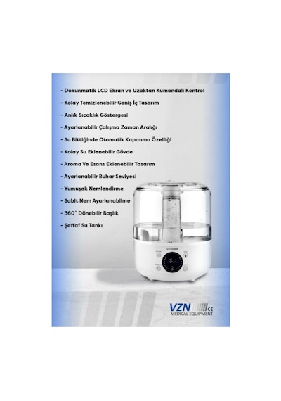 Hava Nemlendirici Buhar Makinesi Ms-008d
