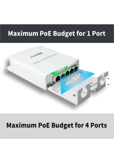 4+1 1 Poe Giriş - 4 Poe Çıkışlı Poe Extender Poe Çoklayıcı -outdoor