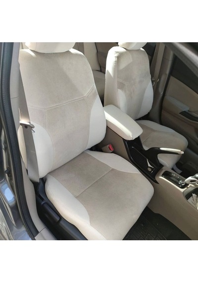Honda Fd7 Uyumlu Arka Sırt Kolcaklı Model Krem Taytüyü Krem Deri Karışımı