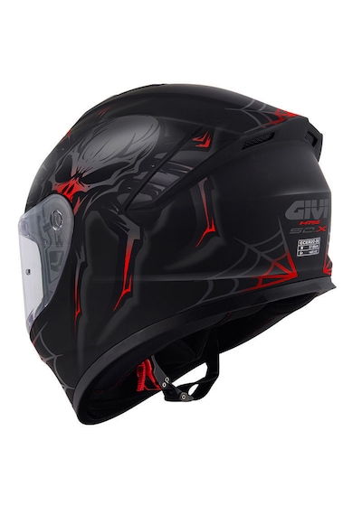 Givi 50.x Arachno Kapalı Motosiklet Kaskı Mat Kırmızı - Siyah