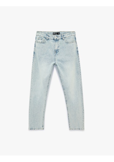 Koton Normal Bel Regular Fit Tapered Jean Pantolon - Joe Jean Açık İndigo 6sam40048nd Koton Normal Bel Regular Fit Tapered Jean Pantolon - Joe Jean Açık İndigo 6sam40048nd