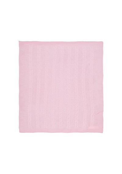 Civil Baby Saç Örgülü Düz Battaniye - Pembe