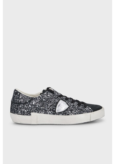 Philippe Model Logolu Simli Sneaker Ayakkabı Kadın Ayakkabı Prldgg11 Siyah