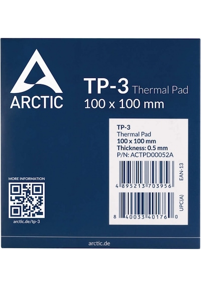 Arctic Tp-3 Üstün Performanslı Termal Ped 100x100mm / 0,5mm