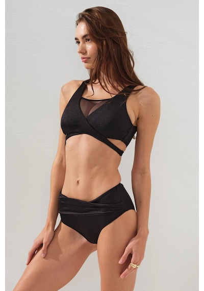 Pierre Cardin Coco Form Tüllü Toparlayıcı Bikini Takım 231243 Siyah