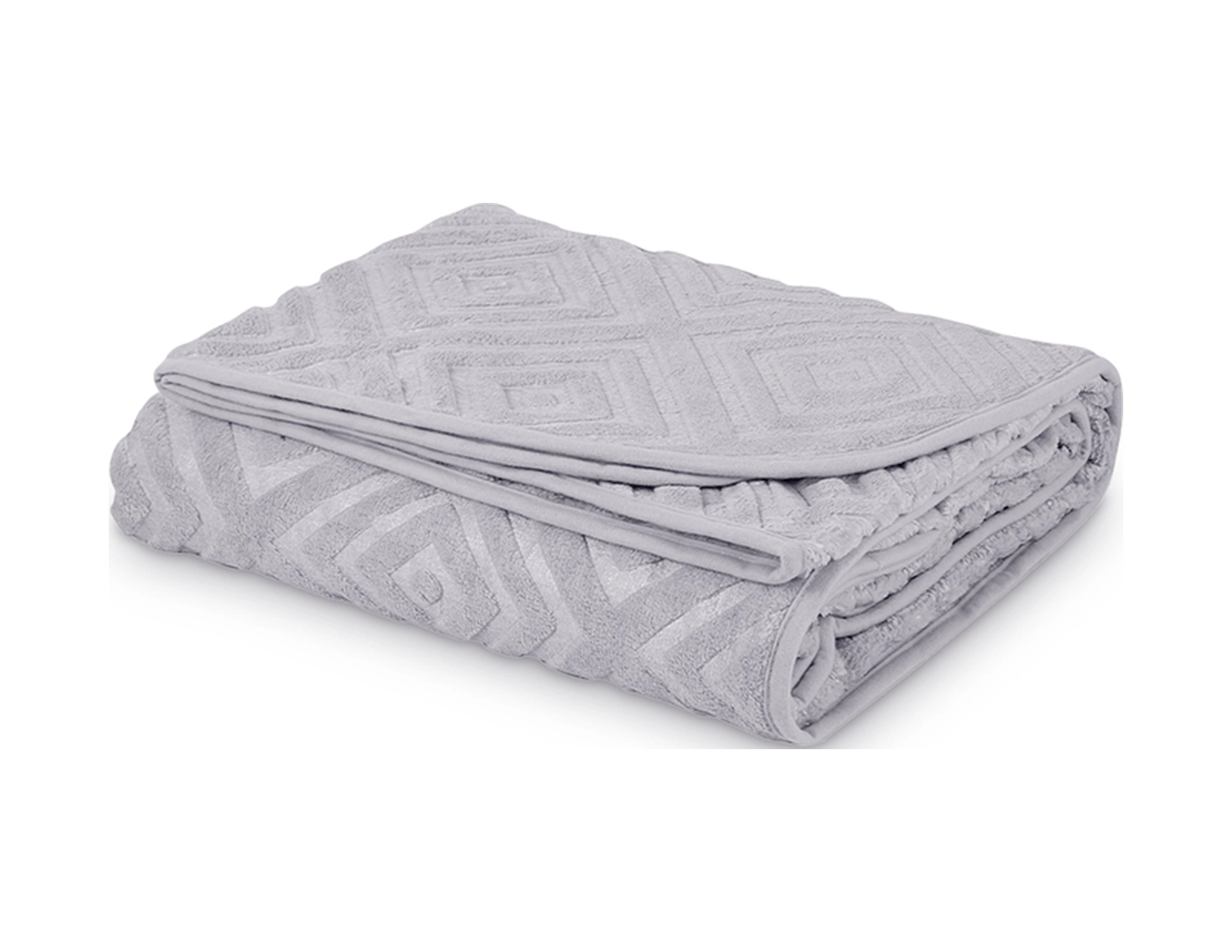 Belura 220x240 Battal Boy Emboss Battaniye Gri