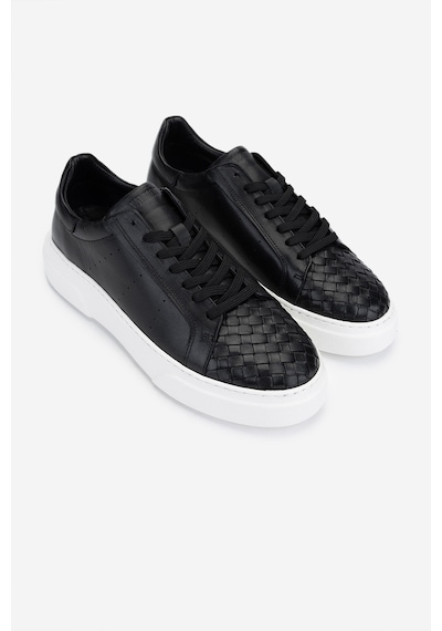 Valmenti Erkek Hakiki Deri Siyah Sneakers & Spor Ayakkabı 04 2559 Erk Ayk Y25 Sıyah Dr/orgu Siyah