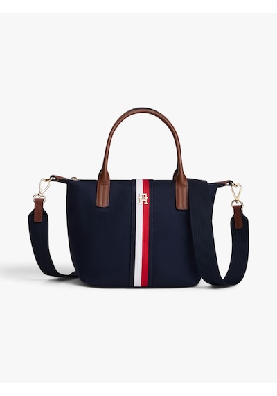 Tommy Hilfiger Popette Mını Tote Corp Kadın Mavi Çanta - Aw0aw19025