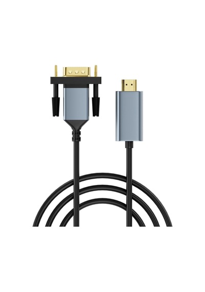 Hdmı To Vga Dönüştürücü Kablo 1080p 60hz Full Hd Hdtv Hdmı Çıkıştan Vga Monitör Projeksiyon Bağlantı Kablosu Tek Yönlü Görüntü Aktarımı Zr1162