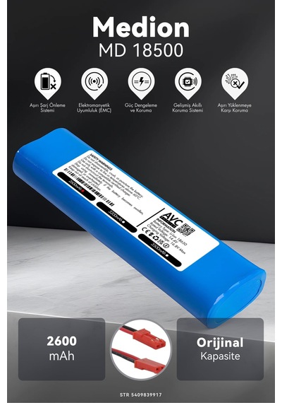 Medion Md 18500 2600mah Robot Süpürge Bataryası K.k