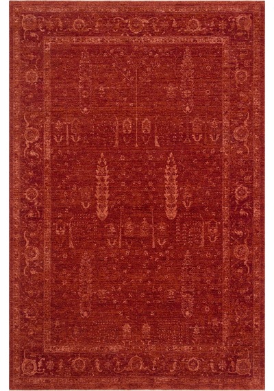 Shiraz Shr 03 Red Vintage Eskitme Tarzı Yumuşak Dokulu Salon Halısı Oturma Odası Halısı Kırmızı