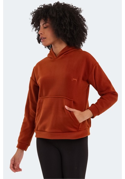 Slazenger Sassa 2 Li Set Kadın Sarı - Kiremit Sweatshirt Sarı - Kiremit