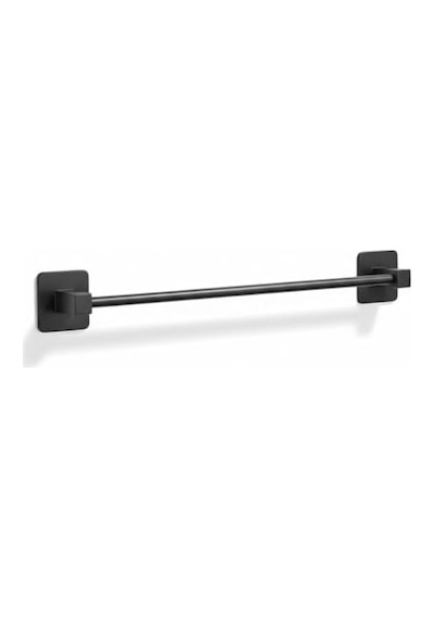 Siyah Uzun Havluluk Duvara Monte Yapışkanlı Metal Havlu Askısı 42 Cm, Mat Siyah Banyo Aksesuarı Diğer