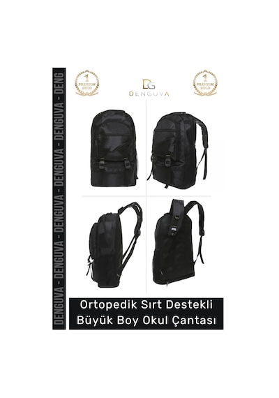Denguva Ortopedik Su Geçirmez Konfor Modeli Fermuarlı Büyük Boy Çok Gözlü Bölmeli Kamp Outdoor Sırt Çantası Çok Renkli
