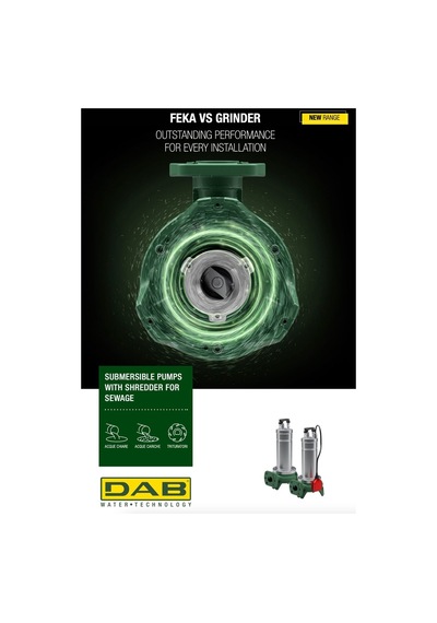 Dab Feka Vs Grinder 1000 Ma Parçalayıcı Bıçaklı Dalgıç Pompa 1,36 Hp