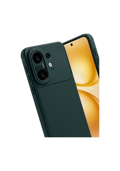 Vivo X200 Fe Auto Focus Karbon Kapak - Koyu Yeşil