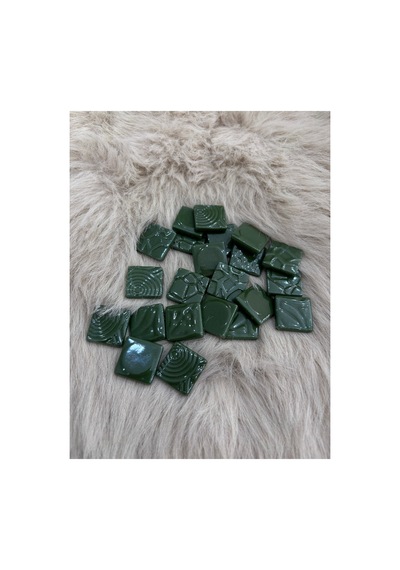 Sanatsal Dokulu Mozaik Dc-06 25x25mm Yeşil 500gr