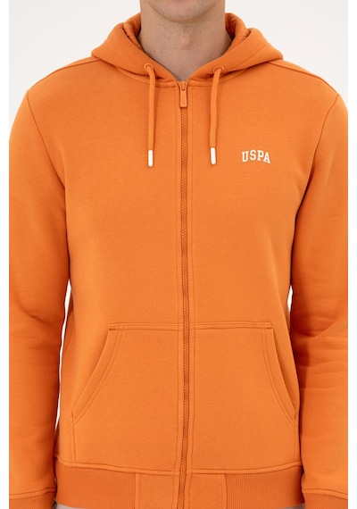 U.S. Polo Assn. Erkek Regular Fit Bakır Şardonlu Örme Hırka 50313755-VR182