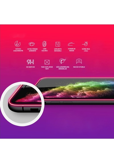 Apple Uyumlu   iPhone 12 Pro Max Tam Kaplayan Temperli Ekran Koruyucu Cam Sadece Tam Kaplayan Ekran Koruyucu Istiyorum