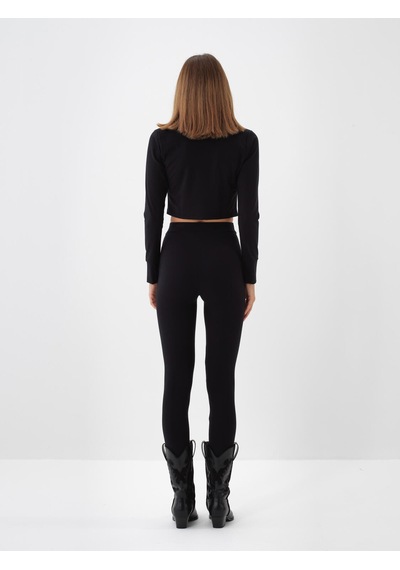 Xint Siyah Slim Fit Tayt 470461