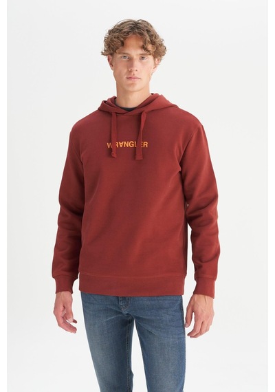 Wrangler Erkek Big Logo Sweatshirt Wine Çok Renkli