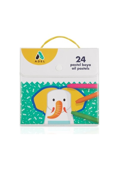 Pastel Boya 24 Renk, Plastik Çantalı, Turuncu Diğer