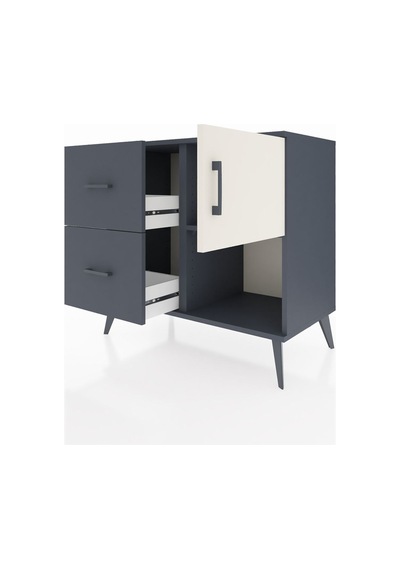 Hyperion Şifonyer Tek Raflı 2 Çekmeceli Tek Kapaklı 88x44x80 Antrasit-aytaşı/antrasit Aytaşı/antrasit Hyperion Şifonyer Tek Raflı 2 Çekmeceli Tek Kapaklı 88x44x80 Antrasit-aytaşı/antrasit Aytaşı/antrasit