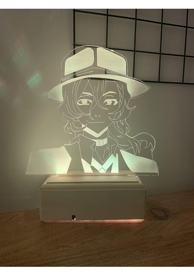 Modiwa Bungo Stray Dogs Chuuya Nakahara 16 Renk Gece Lambası Diğer