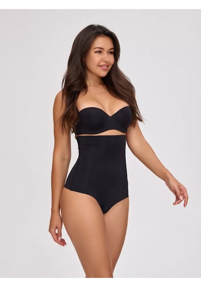 Private Model Iz Yapmaz Toparlayıcı Rahat Lazer Kesim Slip Külot Siyah Renk Siyah