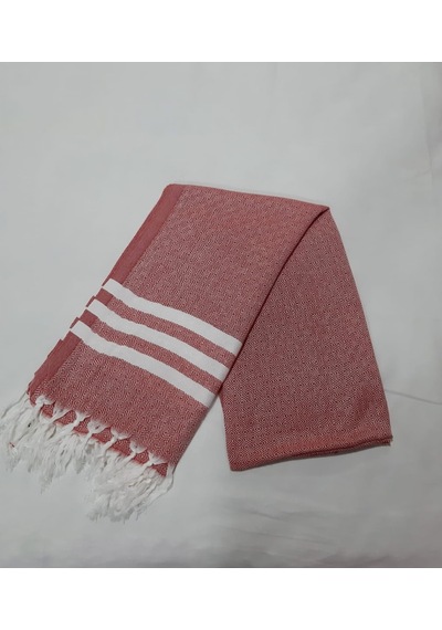 Bambu Peştemal Elmas Kırmızı