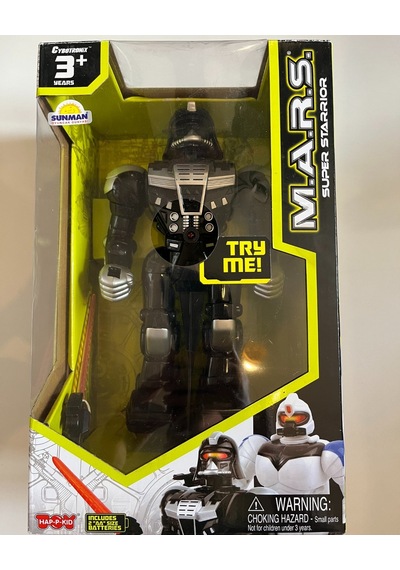 Süper Robot Mars Sesli Ve Işıklı Siyah Renk 24 Cm